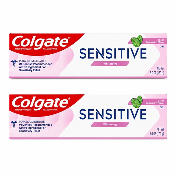 colgate Other - Colgate Sensitive Whitening Toothpaste Clean Spearmint Gel product home dental